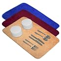 Kuber Industries Dish Dry Mat | Microfiber Dish Dry Mat for Kitchen | Kitchen Drying Mat | Reversible Mat | Kitchen Absorbent Mat | 38x50 | Blue