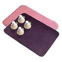 Kuber Industries Microfiber Dish Drying Mat - Reversible, Absorbent Kitchen Mat - 50x70 - Pack of 2 - Pink &amp; Dark Purple