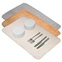 Kuber Industries Dish Dry Mat | Microfiber Dish Dry Mat for Kitchen | Kitchen Drying Mat | Reversible Mat | Kitchen Absorbent Mat | 38x50 | Blue