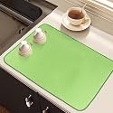 Kuber Industries Dish Dry Mat | Microfiber Drying Mat | Kitchen Drying Mat | Reversible Mat| 50x70 | Pack of 2 | Red