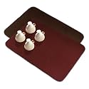 Kuber Industries Microfiber Dish Drying Mat - Reversible, Absorbent Kitchen Mat - 50x70 - Pack of 2 - Brown &amp; Maroon