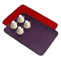Kuber Industries Microfiber Dish Drying Mat - Reversible, Absorbent Kitchen Mat - 50x70 - Pack of 2 - Red &amp; Dark Purple
