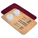 Kuber Industries Microfiber Dish Drying Mat - Kitchen Water Absorbent Mat - Embossed Self-Drying - 38x50 - Brown