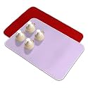 Kuber Industries Microfiber Dish Drying Mat - Reversible, Absorbent Kitchen Mat - 50x70 - Pack of 2 - Red &amp; Light Purple
