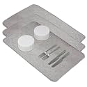 Kuber Industries Microfiber Dish Drying Mat | Kitchen Water Absorbent Mat | Embossed Self Dry Mat | 38x50 | Pack of 3 | Gray
