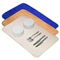 Kuber Industries Dish Dry Mat | Microfiber Dish Dry Mat for Kitchen | Kitchen Drying Mat | Reversible Mat | Kitchen Absorbent Mat | 38x50 | Blue