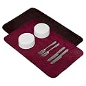 Kuber Industries Microfiber Dish Drying Mat - Kitchen Water Absorbent Mat - Embossed Self-Drying - 38x50 - Brown