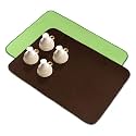 Kuber Industries Dish Dry Mat | Microfiber Drying Mat | Reversible Kitchen Drying Mat | Absorbent Mat | Kitchen Dish Dry Mat | 50x70 | Pack of 2 | Green &amp; Brown