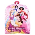 Kuber Industries Disney Princess School Bag | Velvet Kids School Bags | Student Bookbag | School Bag for Girls &amp; Boys | School Backpack for Kids | Single Compartments | Pink