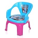 Kuber Industries Disney Frozen II Kids Chair - Plastic Foldable Chair For Kids Room, School Study, Indoor Or Outdoor Use - Capacity 30 Kg - Sky Blue And Pink