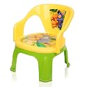 Kuber Industries Disney Pooh Foldable Kids Chair | Plastic Chair for Kidsroom | School &amp; Baby Stool | Indoor &amp; Outdoor Stool for Kids | Capacity 30 Kg | Yellow &amp; Green