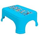 Kuber Industries Disney Team Mickey Print Square Plastic Bathroom Stool, Adults Simple Style Stool Anti-Slip with Strong Bearing Stool for Home, Office, Kindergarten (Blue) -HS_35_KUBMARTS17266