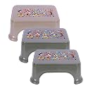 Kuber Industries Disney Team Stool | Bathroom Square Stool | Plastic Stool For Bathroom | Stool for Kitchen | Bathroom Patla | Support Stool for Bathroom | P6 | Pack of 3 | Multi