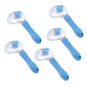 kuber industries dog brushdog brush for hair cleaningde-tanglingamp groominghelps prevent fur loss upto 90 by increasing blood circulationsuitable for small amp medium petspt213bpack of 5blue
