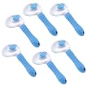 Kuber Industries Dog Brush|Dog Brush for Hair Cleaning|De-tangling|&amp; Grooming|Helps Prevent Fur Loss Upto 90% by Increasing Blood Circulation|Suitable for Small &amp; Medium Pets|PT213B|Pack Of 6|Blue