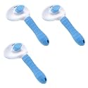 Kuber Industries Dog Brush|Dog Brush for Hair Cleaning|De-tangling|&amp; Grooming|Helps Prevent Fur Loss Upto 90% by Increasing Blood Circulation|Suitable for Small &amp; Medium Pets|PT213B|Pack Of 3|Blue