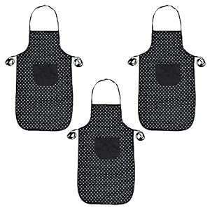 kuber industries navajo printed oil stain resistant cooking kitchen apron for men women with 1 front pocket- pack of 2 blue-50km0732