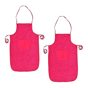 kuber industries navajo printed oil stain resistant cooking kitchen apron for men women with 1 front pocket- pack of 2 blue-50km0732