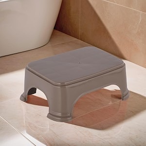 kuber industries durable bathroom stool for bathing  comfortable indoor machiya for sitting  senior citizens bath stool amp adults patla chair for home  plain p6 - brown