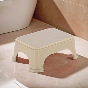 kuber industries durable bathroom stool for bathing  comfortable indoor machiya for sitting  senior citizens bath stool amp adults patla chair for home  plain p6 - beige