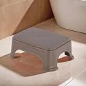 Kuber Industries Durable Bathroom Stool for Bathing | Comfortable Indoor Machiya for Sitting | Senior Citizens Bath Stool &amp; Adults Patla Chair for Home | Plain P6 - Brown