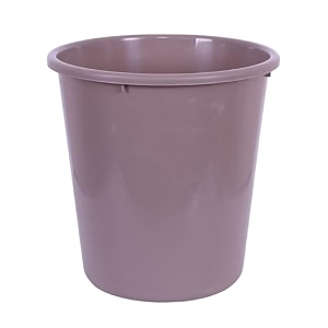 kuber industries open plastic garbage dustbin for kitchen bathroom office - plain sada 13 ltr brown