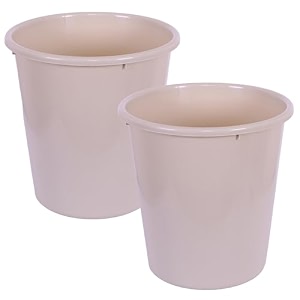 kuber industries plastic dustbinportable garbage basket amp round trash can for homekitchenofficecollege5 ltrred