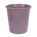 Kuber Industries Open Plastic Garbage Dustbin for Kitchen, Bathroom, Office - Plain Sada, 13 LTR, Brown