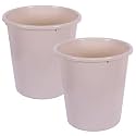 Kuber Industries Plastic Dustbin|Portable Garbage Basket &amp; Round Trash Can for Home,Kitchen,Office,College,5 Ltr.(Red)
