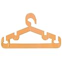 Kuber Industries Cloth Drying Hanger | 24 Clips Cloth Hanger | Cloth Drying Stand | Baby Cloth Drying Pegs | Clothes Hanger Pegs | Round Cloth Drying Clips | Transparent Pink
