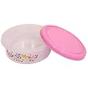 Kuber Industries Floral Design Plastic Container, Pink,Standard,CTKTC0775