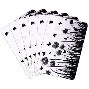 kuber industries placemat  placemats for dining room  anti-slip table mat set  dining table placemats  leaf-design placemat  6 piece set  cream