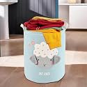 Kuber Industries Disney Print 2 Pieces Waterproof Cotton Laundry Bag Toy Storage Laundry Basket Organizer 45 L (Red)-KUBMART1596