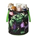 Kuber Industries Polyester Foldable 45L Toys Organizer for Kids Room - Soft Toys Storage Bag/Basket/Container with Handles | Disney Frozen -Blue 34x34x42 cm