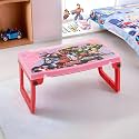 Kuber Industries Foldable &amp; Portable Study Table For Students with Transparent Flap Cover &amp; Cup Slot | Light Weight Bed Table For Reading, Writing &amp; Meals | Marvel Avengers - Red