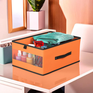 kuber industries foldable cloth organizer for saree shirts blankets books  toys storage box