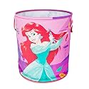 Kuber Industries Foldable Laundry Basket for Clothes | Non-Woven Round Cloth Laundry Bag | Washing Clothes Storage Basket | Disney Princess | 45 LTR | Pink