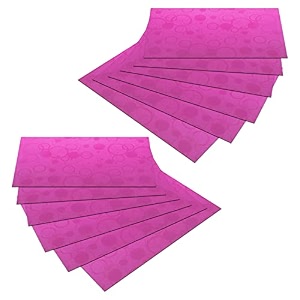 kuber industries fridge mats  pvc circle print  mat for refrigerator  refrigerator mat  placemats for kitchen  shelf liner mat  set of 12  pink