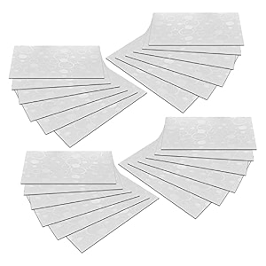 kuber industries fridge mats  pvc circle print  mat for refrigerator  refrigerator mat  placemats for kitchen  shelf liner mat  set of 24  white
