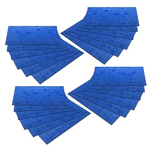 kuber industries fridge mats  pvc circle print  mat for refrigerator  refrigerator mat  placemats for kitchen  shelf liner mat  set of 24  blue