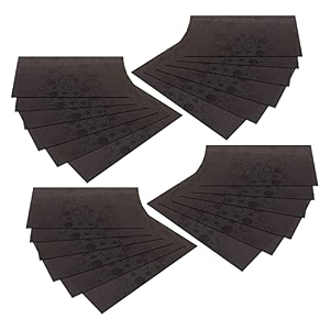 kuber industries fridge mats  pvc circle print  mat for refrigerator  refrigerator mat  placemats for kitchen  shelf liner mat  set of 24  black