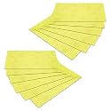 Kuber Industries Fridge Mats | PVC Circle Print | Refrigerator Mat | Set of 12 | Yellow