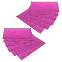Kuber Industries Fridge Mats | PVC Circle Print | Mat for Refrigerator | Refrigerator Mat | Placemats for Kitchen | Shelf Liner Mat | Set of 12 | Pink
