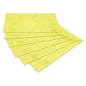 Kuber Industries Fridge Mats | PVC Circle Print | Mat for Refrigerator | Refrigerator Mat | Placemats for Kitchen | Shelf Liner Mat | Set of 6 | Yellow