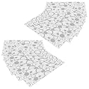 Kuber Industries Fridge Mats - PVC Circle Print Refrigerator Placemats and Shelf Liners - Set of 12 - White