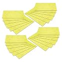 Kuber Industries Fridge Mats | PVC Circle Print | Mat for Refrigerator | Refrigerator Mat | Placemats for Kitchen | Shelf Liner Mat | Set of 24 | Yellow