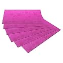 Kuber Industries 6 Pcs PVC Circle Print Fridge Mats | Mat for Refrigerator | Placemats for Kitchen | Shelf Liner Mat | Pink