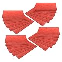 Kuber Industries Fridge Mats | PVC Circle Print | Mat for Refrigerator | Refrigerator Mat | Placemats for Kitchen | Shelf Liner Mat | Set of 24 | Red