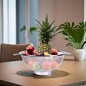 Kuber Industries Stainless Steel Double Mesh Fruits/Vegetable Basket Strainer Set of 1 Pc (Code-VB06) (SFB06)