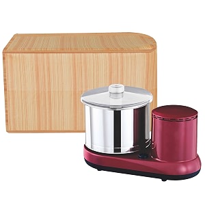 kuber industries polyvinyl chloridepvc grinder covermixer grinder coveropen bottom grinder coverfoldable grinder cover for table topwaterproof kitchen grinder coverlining designgolden